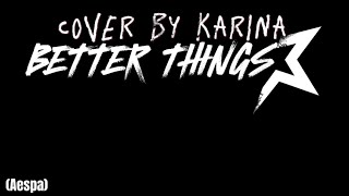 Better Things Aespa  Cover by Karina [upl. by Tella739]