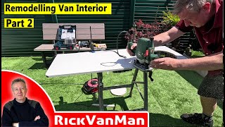 Part 2 Remodelling Guineveres Interior Camper Van Build [upl. by Guido]