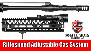 Riflespeed Adjustable Gas System [upl. by Enairb]