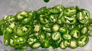 Univex UFP13 Food Processor Slicing Jalapeño Peppers [upl. by Bakeman621]