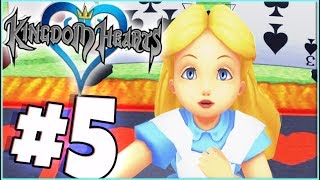 Kingdom Hearts Final Mix PS4 Walkthrough Part 5 Alice In Wonderland [upl. by Anirhtak280]