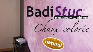 BadiStuc Couleur amp Déco  Chaux colorée [upl. by Nael]