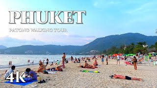 4K WALK Walking along Patong Beach to Bangla road in Phuket Thailand 2024 [upl. by Drarehs827]