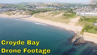 Drone Footage Croyde Bay amp Baggy Point North Devon Mavic Mini [upl. by Ilsel]