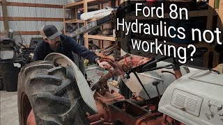 TOP LID REPAIR Ford 8n tractor 3 point not working [upl. by Aketal]