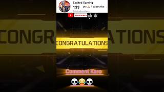 CONGRATULATIONS shorts viral ytshorts gaming freefire [upl. by Nessej150]