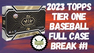 2023 TOPPS TIER ONE BASEBALL FULL CASE BREAK 1  LIVE 1142023 [upl. by Etteragram]