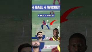 Jason Holder  4 Ball 4 Wickets 🔥  Cricketfacts  Cricketshorts  shorts cricket youtubeshorts [upl. by Acirderf]