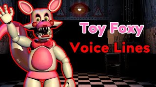 Toy Foxy Voice Lines With Subtitles  Five Nights at Freddys [upl. by Astor]