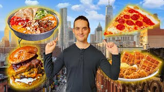 100 Hours of NYC Street Food Full Documentary Manhattan Cheap Eats Tour [upl. by Bergren]