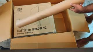 CM MB600L V2 with tempered glass panel  Unboxing [upl. by Mylor]