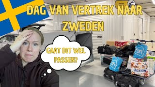 VERTREK NAAR ZWEDEN KRIJGEN WE ALLES MEE  EMIGREREN NAAR ZWEDEN  VLOG 51 [upl. by Tterab903]