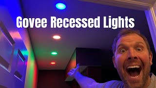 Govee 6 In Recessed RGBWW Lights  Full Unboxing Install and Review [upl. by Beilul554]