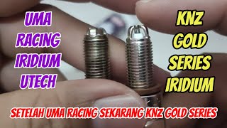 Nyobain Busi KNZ Iridium Gold Series sparkplug sparkplugs iridium [upl. by Allets]