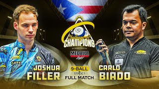 FILLER vs BIADO  9Ball Challenge of Champions [upl. by Einattirb]