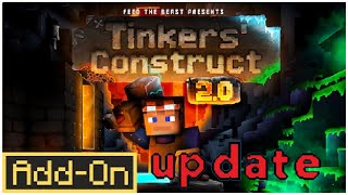 Minecraft Bedrock add on update Tinkers Construct update 20 [upl. by Bartle172]