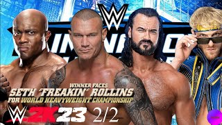 WWE 2K23 Mens Elimination Chamber Match  AI Predicted 22 [upl. by Yoong553]