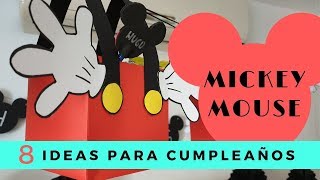 🎊 8 Manualidades de Mickey Mouse para fiestas y cumpleaños [upl. by Laktasic]