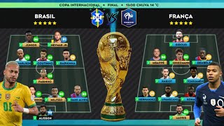 DLS  Modo Carreira Seleção Brasileira 39  Final da Copa do Mundo Brasil 🇧🇷X🇫🇷 França [upl. by Landan958]