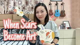 WHEN SCARS BECOME ART  Gatton  UKULELE COVER [upl. by Ellinet616]