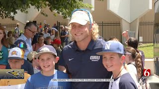 Excitement Builds For ORU Baseball As Team Heads To Omaha For College World Series [upl. by Eneirda]