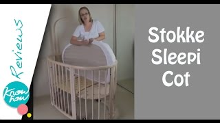 Stokke Sleepi Cot  Crib Review Great Convertible Baby Furniture [upl. by Rusticus107]