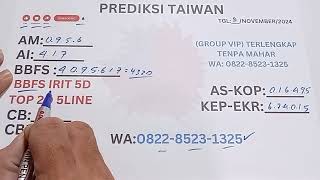 PREDIKSI TAIWAN MALAM INI 9 NOVEMBER 2024  PREDIKSI TOGEL TAIWAN HARI INI  BOCORAN TAIWAN [upl. by Cerys]