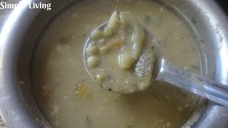 how to cook kandi ginjala koora  kandi ginjala sambar  green pigeon peas sambar [upl. by Ardnasyl]