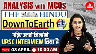 UPSC The Hindu Analysis Today  03rd April 2024  Daily Current Affairs with MCQ  By Venus Mam [upl. by Acinot459]