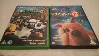 Shaun The Sheep Movie And ScoobyDoo 2 Monsters Unleashed UK DVD Unboxing [upl. by Aiuqal12]