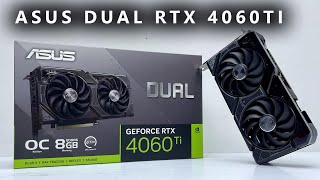 ASUS Dual GeForce RTX 4060 Ti OC Edition 8GB Unbox install Gameplay [upl. by Enaoj276]