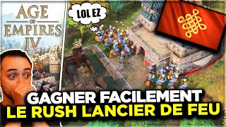 Age Of Empires 4 ⚔️  TUTO Débutant Chinois  Le RUSH Lancier de Feu Fire lancer Gameplay FR [upl. by Perry]