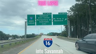 Interstate 16 East into Savannah GA [upl. by Opalina544]