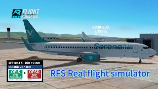 RFS  Real flight simulator Serene air  Islamabad intl to Skardu intl  b737  800  FHD [upl. by Nylekoorb]