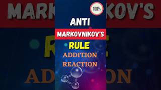 Anti Markovnikovs Rule🔥🔥Organic Addition reaction shorts [upl. by Carie63]