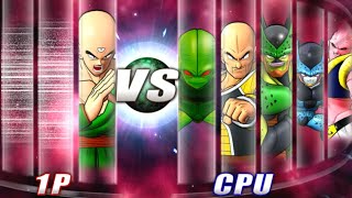 Raging Blast 2  Tien 1v5 against Very Hard enhanced CPUs [upl. by Ativak]