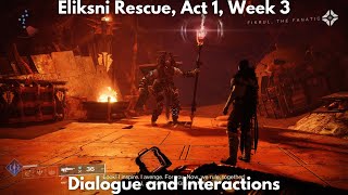 Eliksni Rescue Act 1 Week 3 Story Quest 4K  Destiny 2 Episode Revenant [upl. by Rizika]