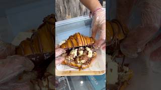 Magnum Croissant 🥐 dessert crossiant nutrella youtubeshorts foryou reels foodie [upl. by Enywtna]