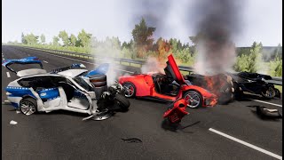 Satisfying Car Crashes Compilation Beamng Drive [upl. by Hawkie707]