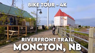 🌊 Moncton New Brunswick Cycling Along the Serene Riverfront Trail  4K Adventure 🚴‍♂️ [upl. by Spring233]