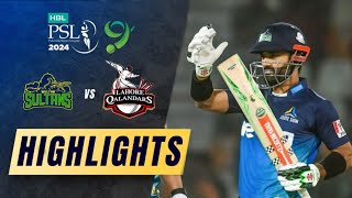 Multan Sultans vs Lahore Qalandars Match 7 Highlights  Psl Highlights 2024  Psl Highlights Today [upl. by Brelje]