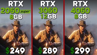 RTX 2060 Super vs RTX 3060 vs RTX 4060  Tested in 15 games [upl. by Adeys420]