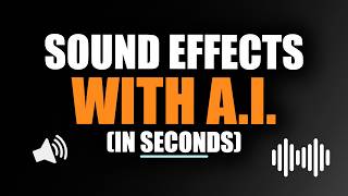 AI Sound Effects Are Here and they are Incredible [upl. by Wilde]