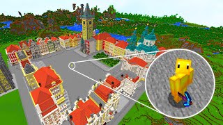 Matkustin ulkomaille JA rakensin koko kaupungin Minecraft Hardcoressa [upl. by Eizzik]