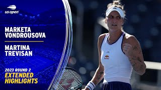 Marketa Vondrousova vs Martina Trevisan Extended Highlights  2023 US Open Round 2 [upl. by Llener]