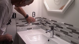 How to Install a Tile Backsplash [upl. by Alfonse599]