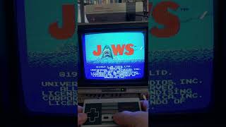 Jaws Intro on the NES retrogaming nintendo NES retrocollector [upl. by Etiragram]