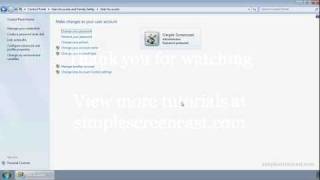 How to change your password in Windows 7 [upl. by Lah]