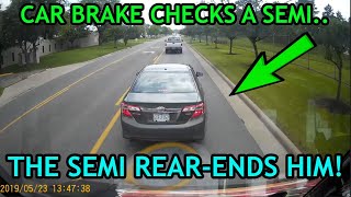 Best of Brake Check Gone Wrong Insurance Scam amp Instant Karma 2019 Road Rage Crashes Compilation [upl. by Notnirb]