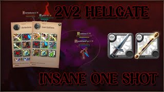 Albion Online  2v2 Hellgate  DaggerampGrailSeeker 🔥ONESHOT🔥 [upl. by Yrahcaz28]